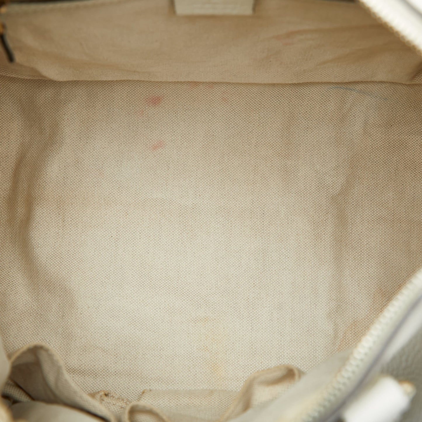 Gucci Beige Red Color Canvas Leather Boston Bag Shoulder Bag