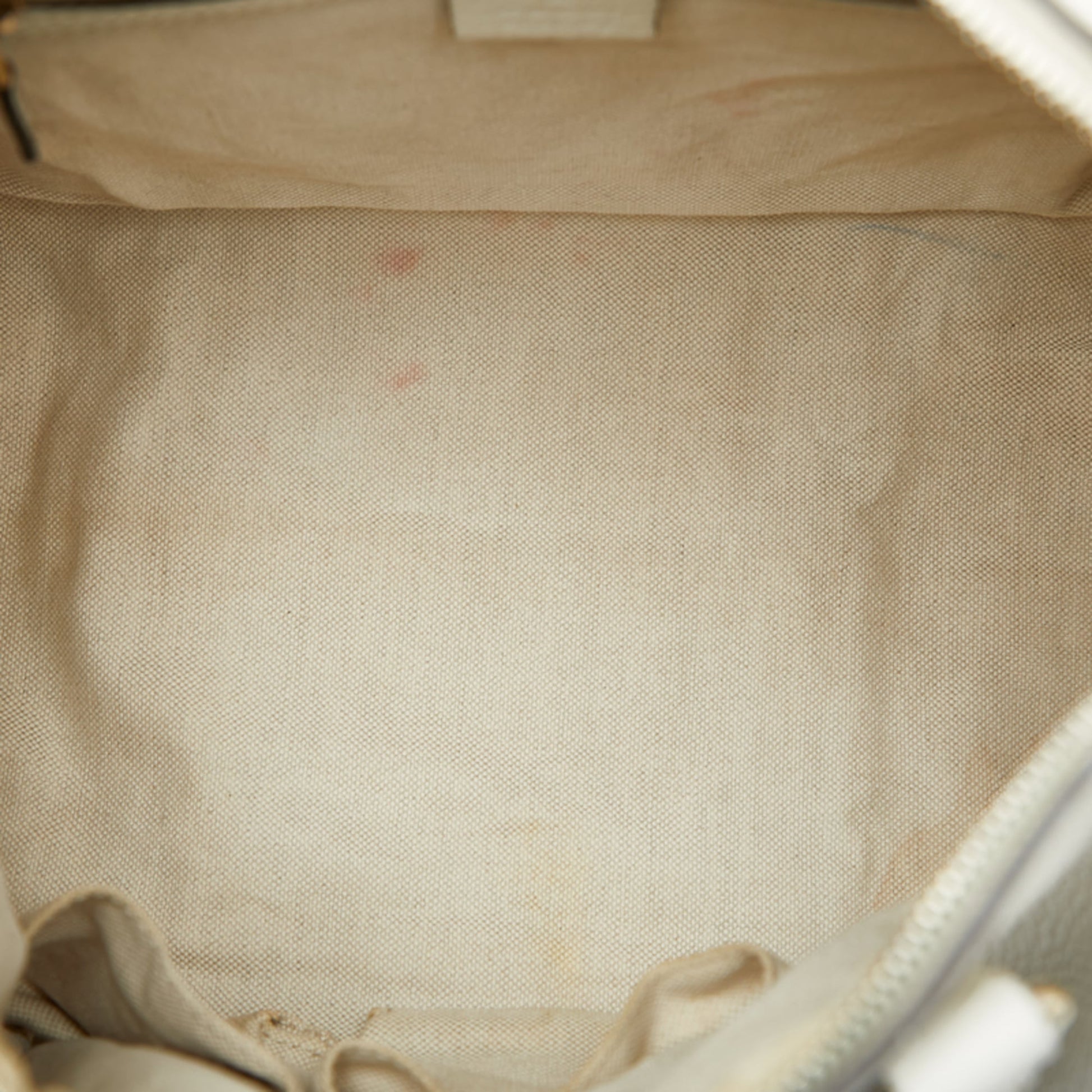 Gucci Beige Red Color Canvas Leather Boston Bag Shoulder Bag