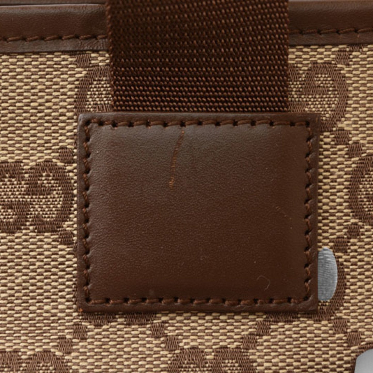 Gucci Brown Gg Beige Gg Canvas Tote Bag