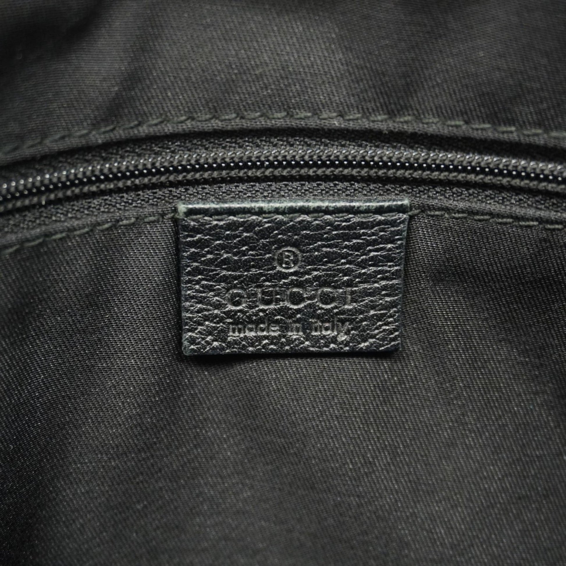 Gucci Black Canvas Shoulder Bag