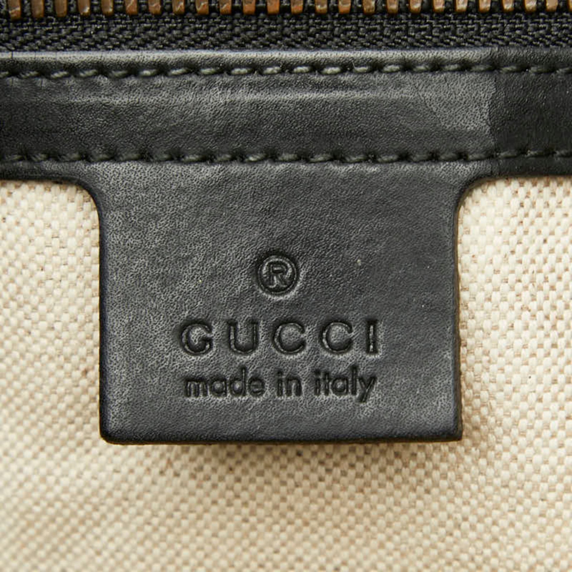 Gucci Beige Pvc Leather Tote Bag
