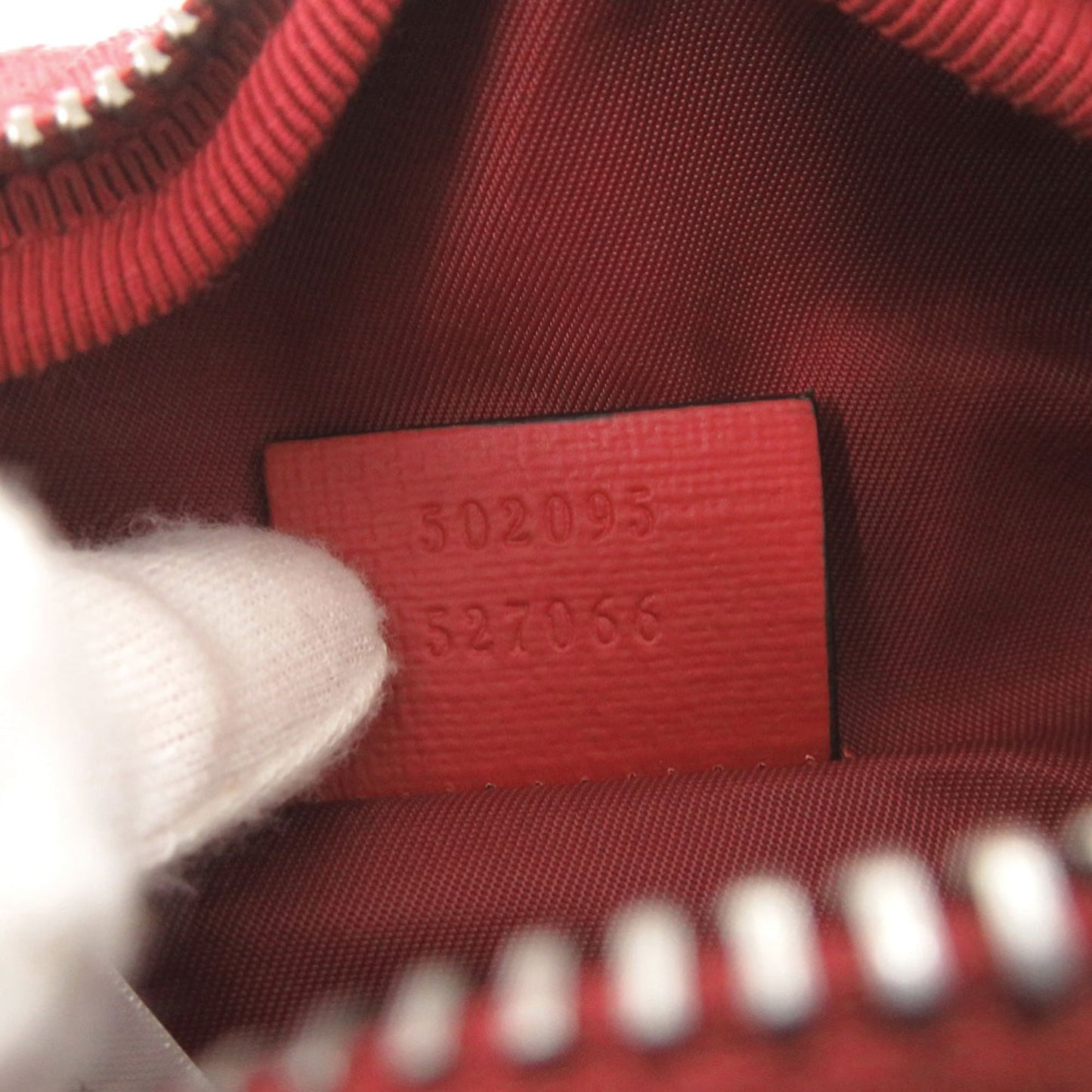 Gucci Red Color Leather Sling Bag