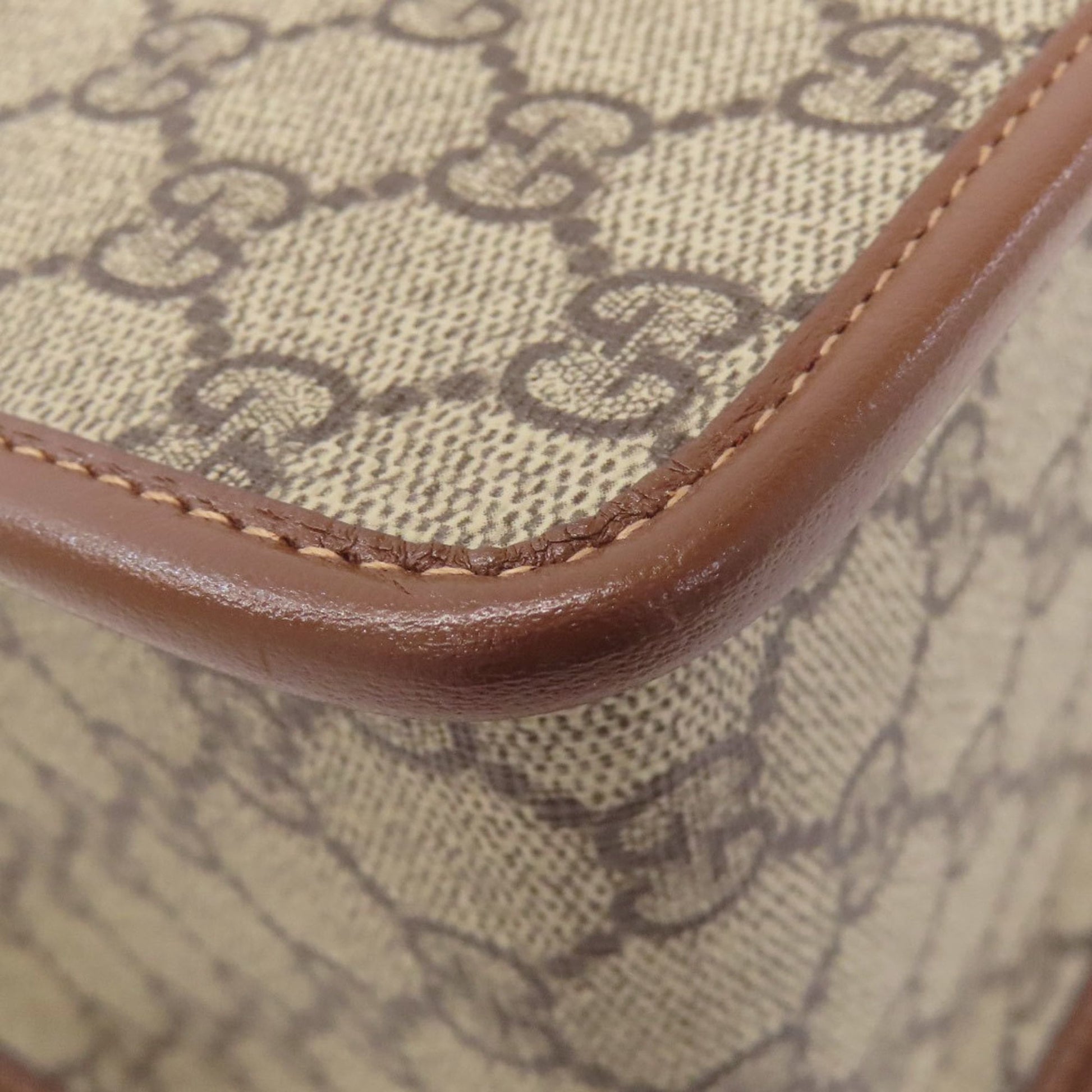 Gucci Brown Pvc Leather Handbag
