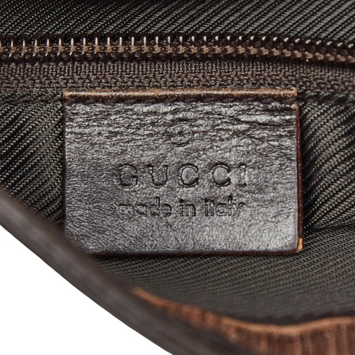 Gucci Beige Brown Pvc Leather Shoulder Bag