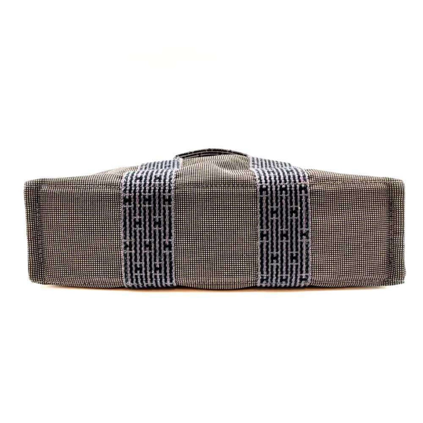 Hermes Her Line Handbag Tote Bag Canvas Gray Tote Bag 7