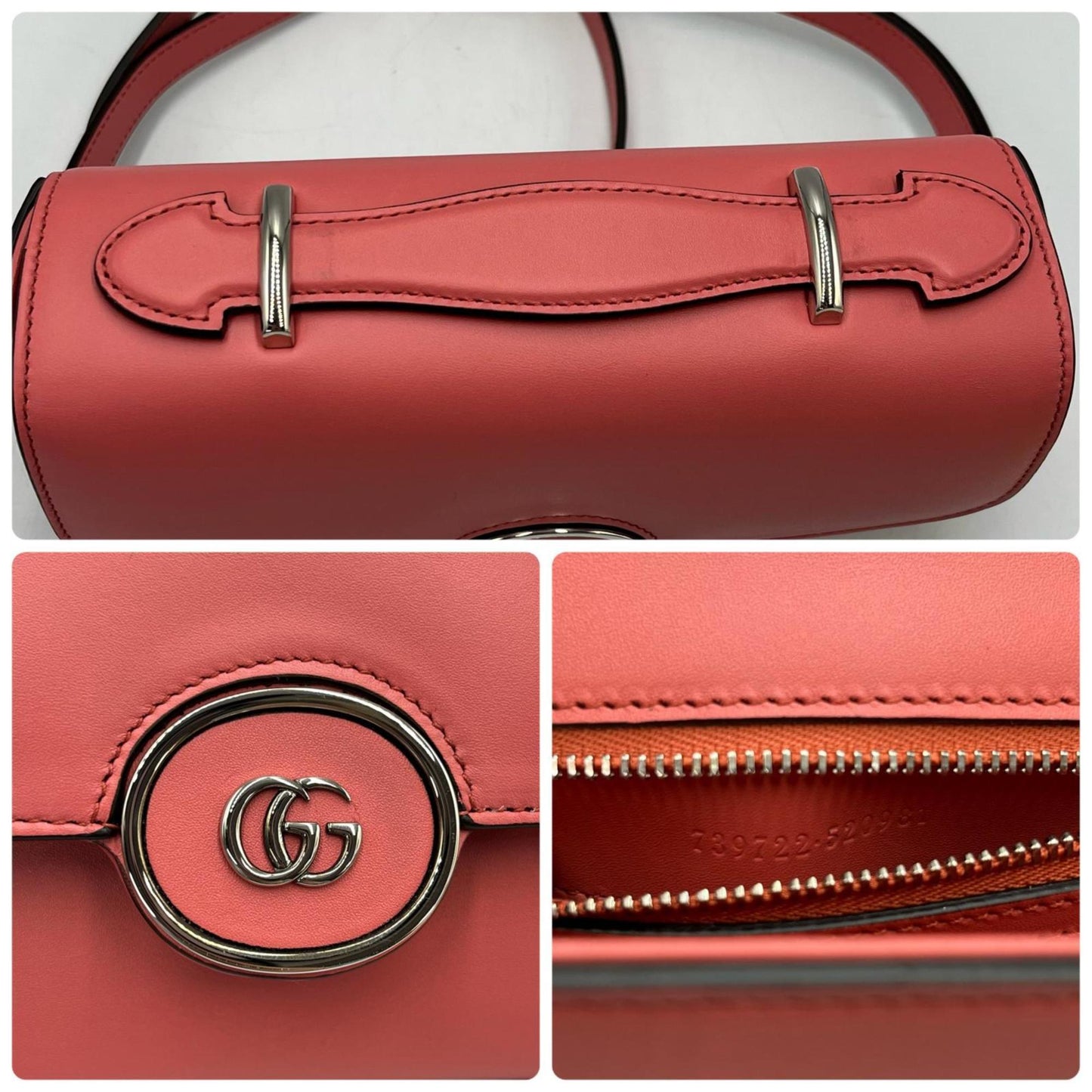 Gucci Pink Leather Shoulder Bag