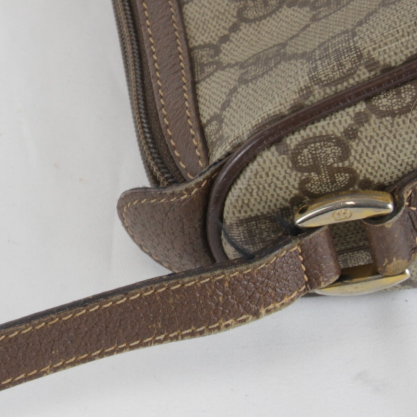 Gucci Brown Gg Supreme Shoulder Bag