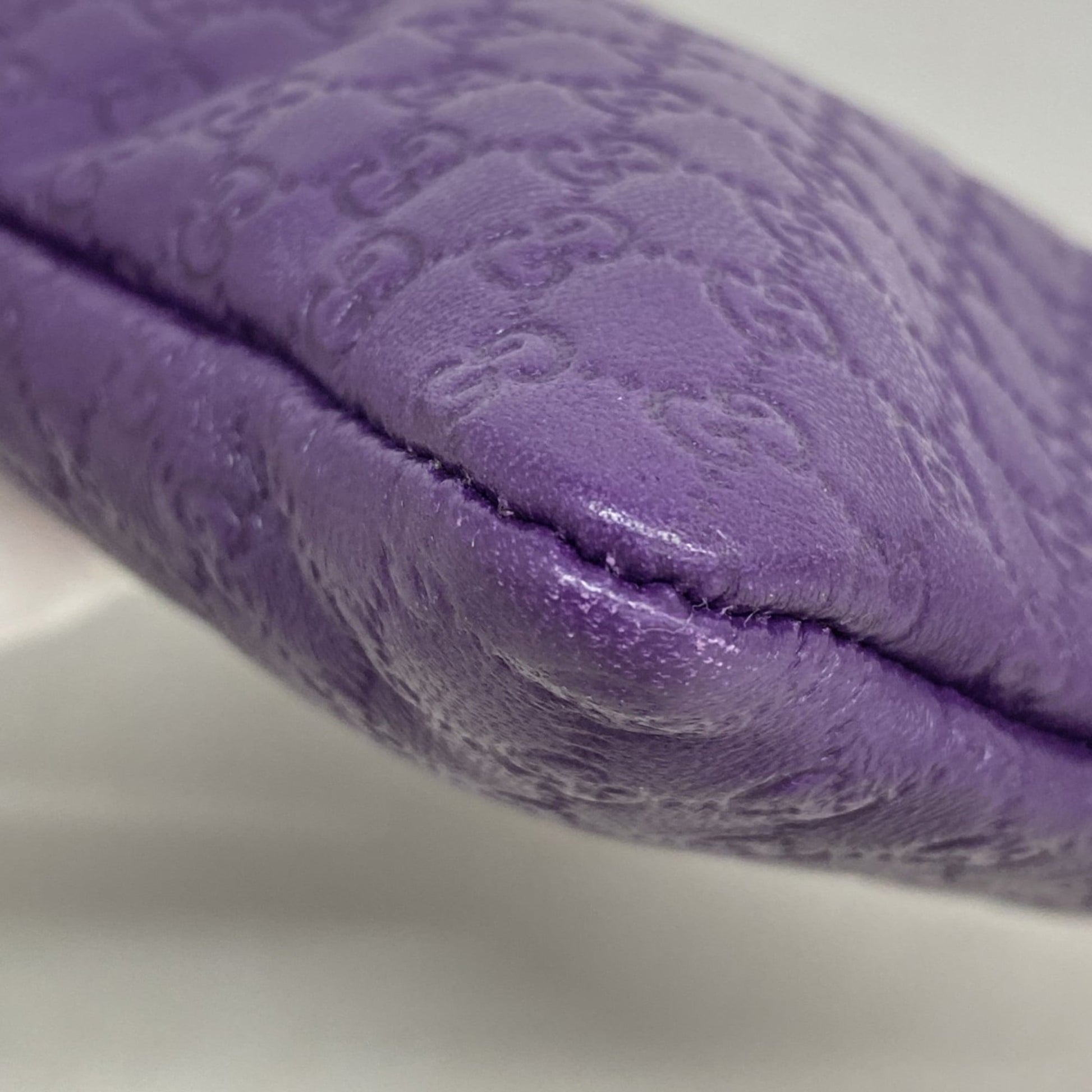 Gucci Purple Leather Pouch