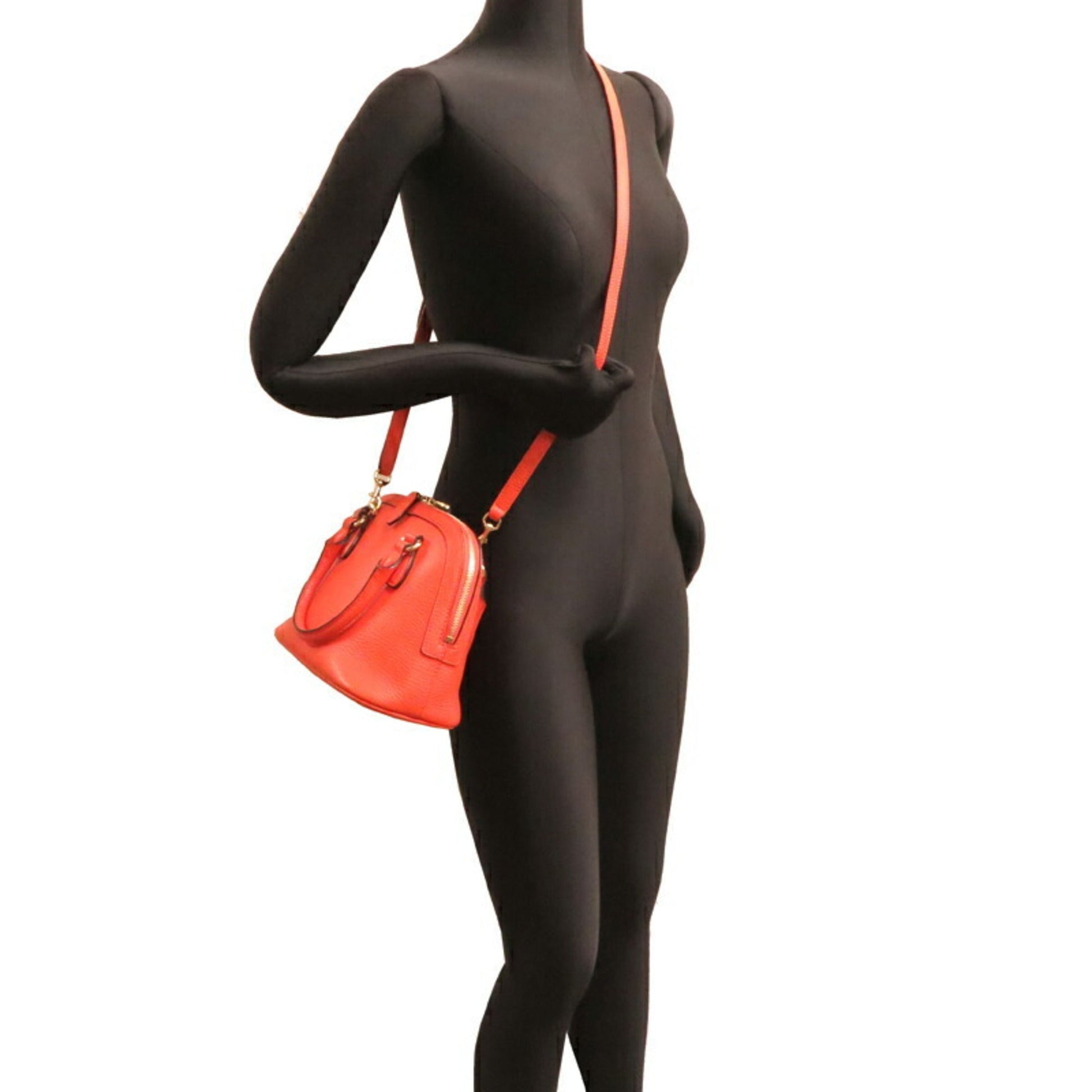 Gucci Orange Leather Handbag