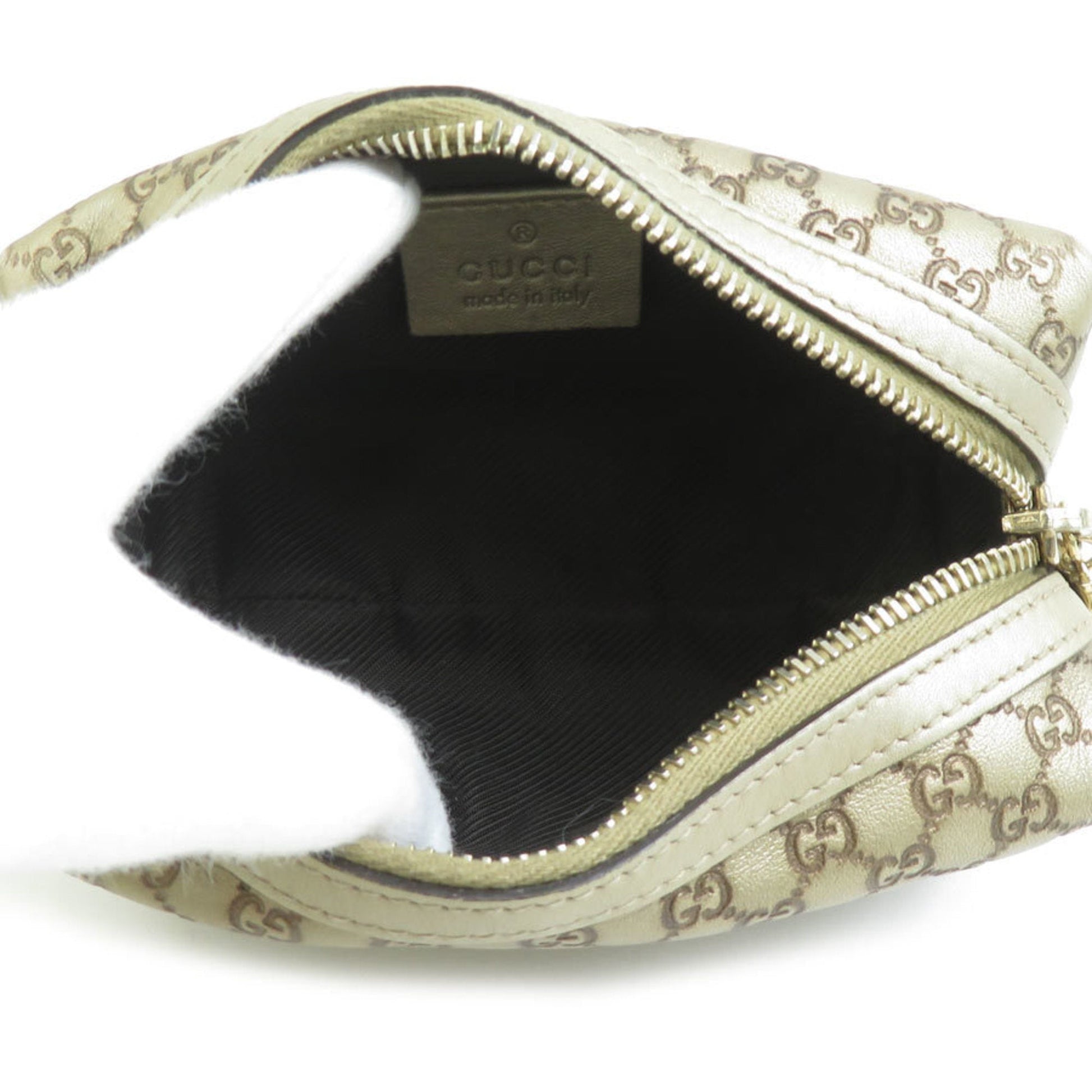 Gucci Gold Leather Pouch