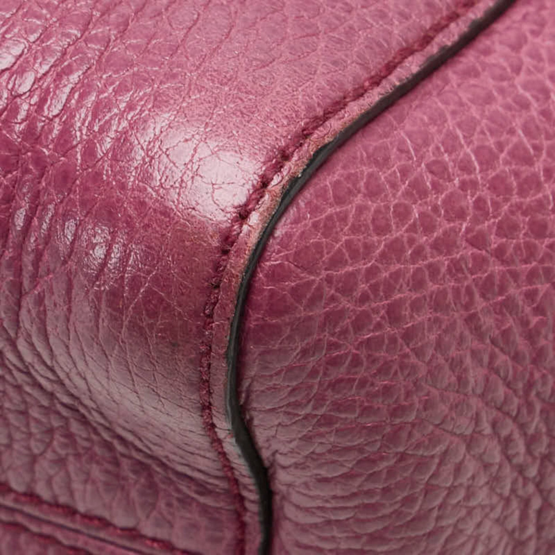 Gucci Purple Leather Handbag Shoulder Bag