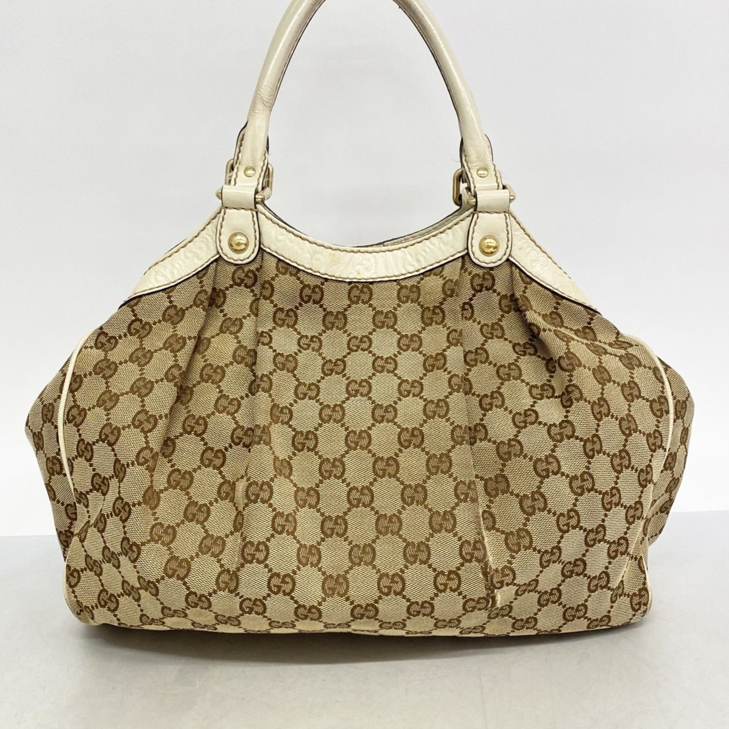 Gucci Brown Canvas Tote Bag