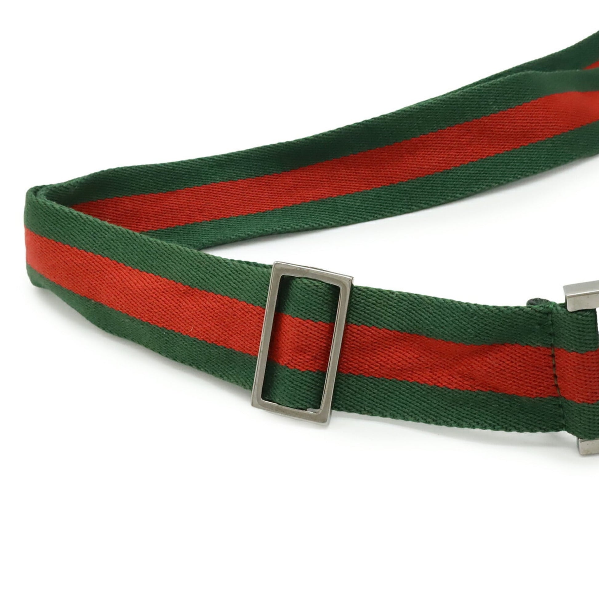 Gucci Black Green Red Color Gg Canvas Shoulder Bag
