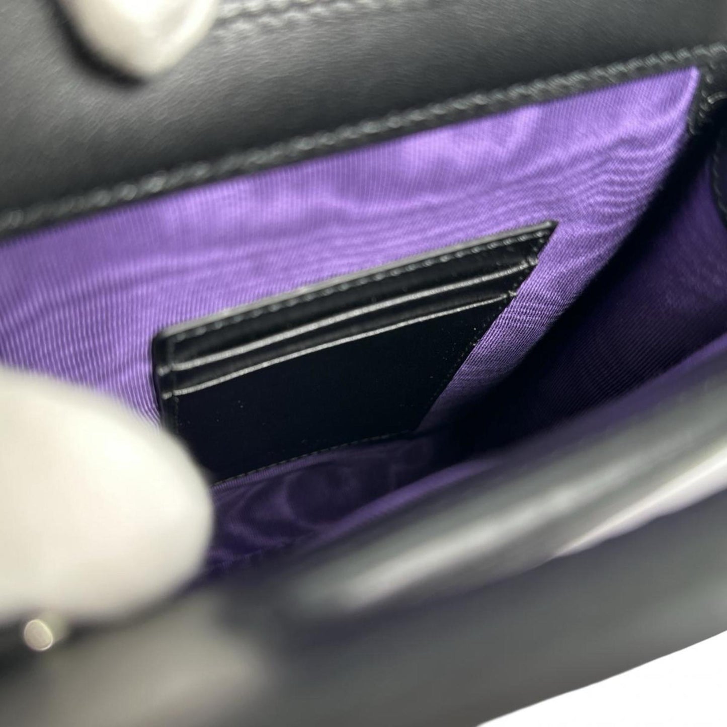 Gucci Black Nylon Leather Shoulder Bag