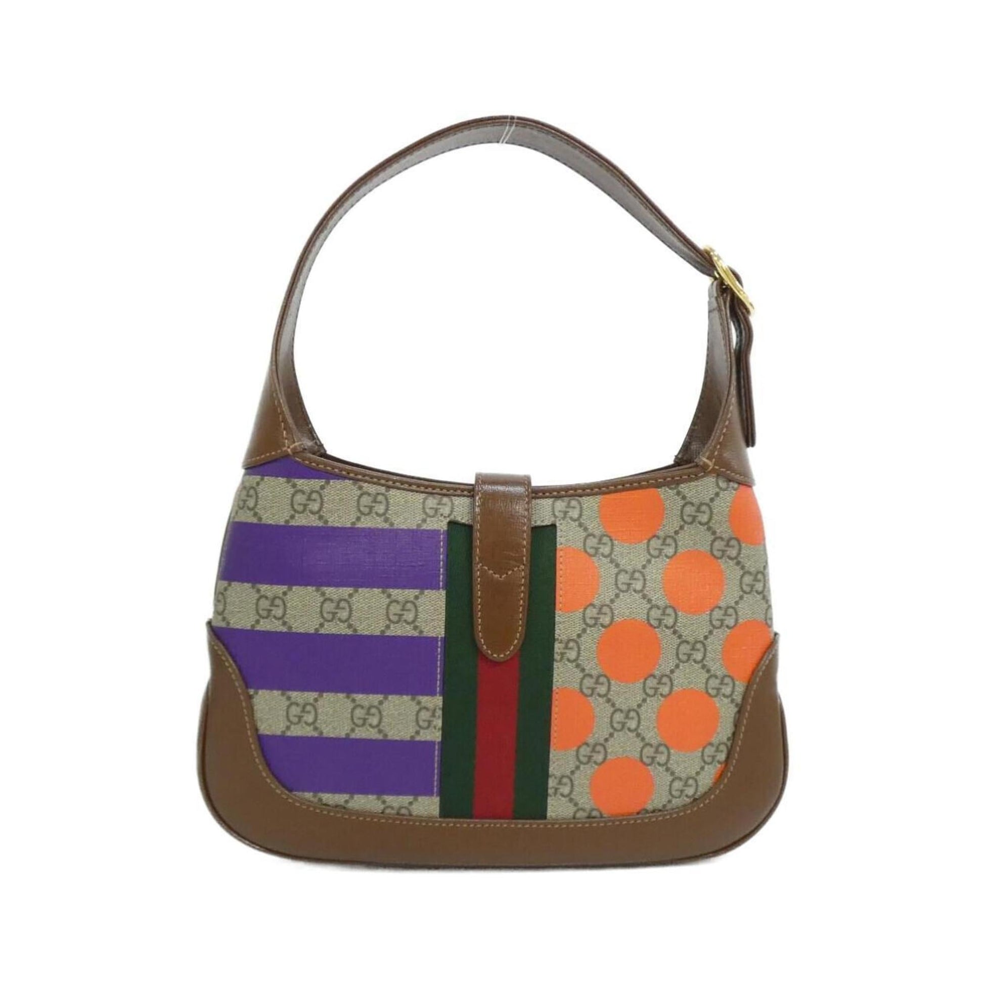 Gucci Beige Multi-Color Gg Supreme Shoulder Bag