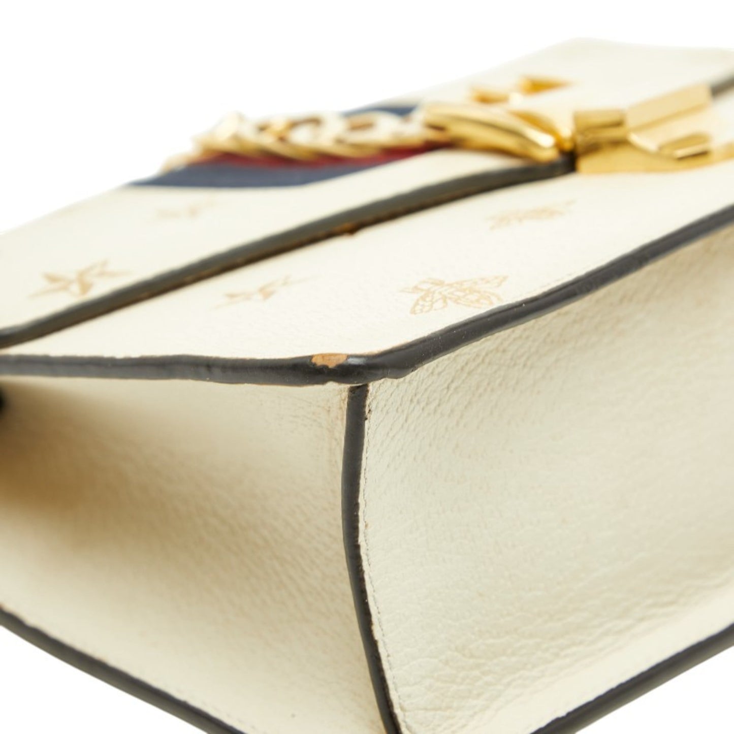 Gucci Ivory White Leather Shoulder Bag
