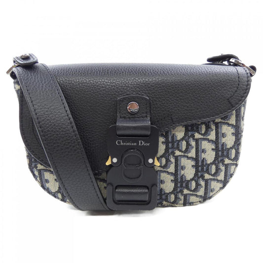 Dior Handbag Christian Black Beige Navy