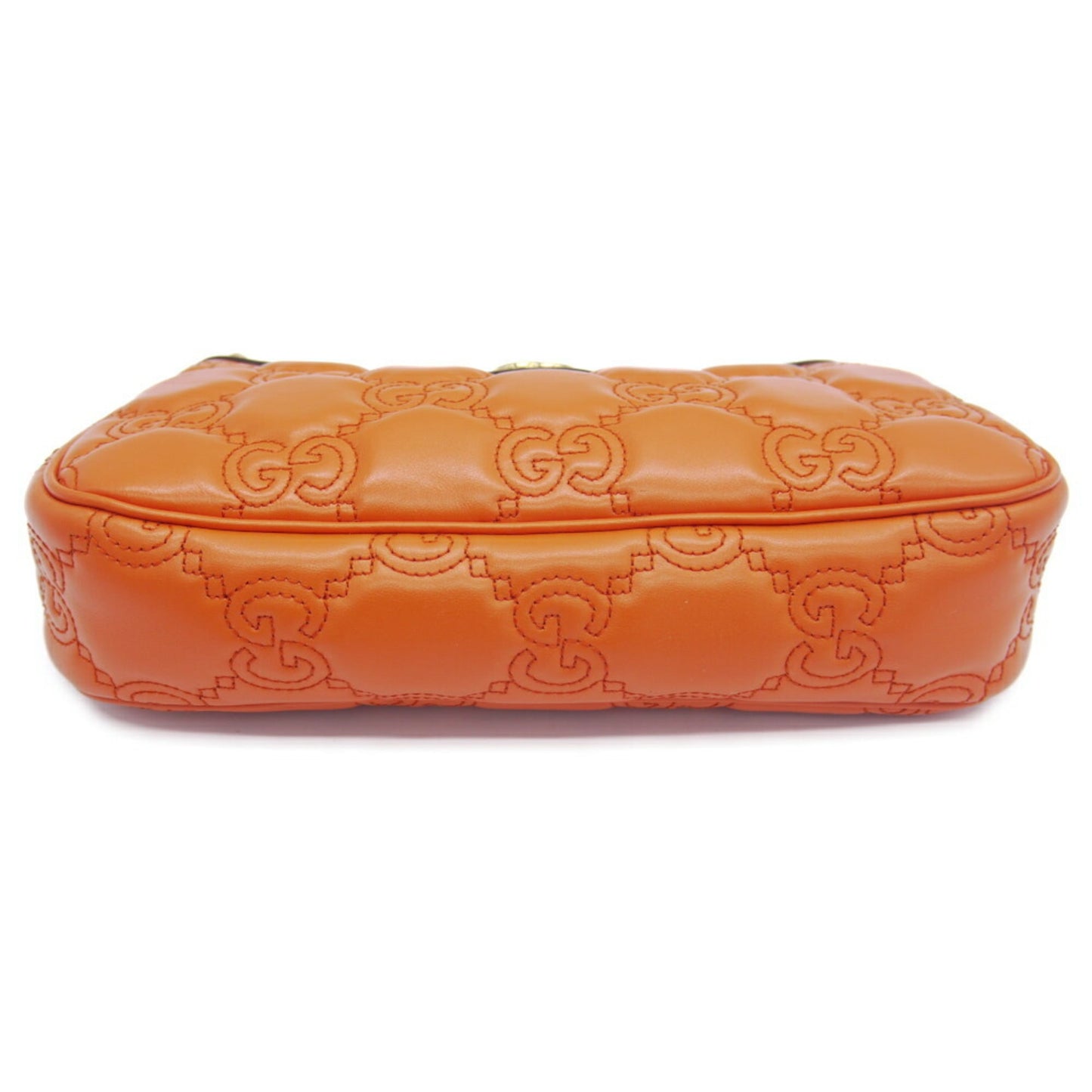 Gucci Orange Leather Handbag Shoulder Bag