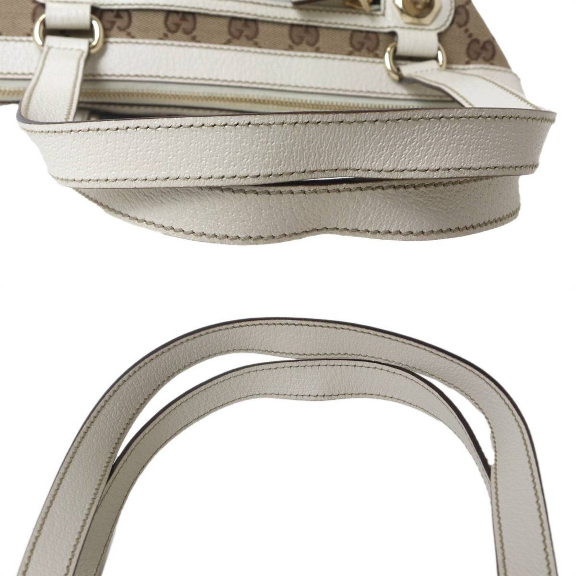 Gucci Gg Canvas Brown White Gg Canvas Handbag
