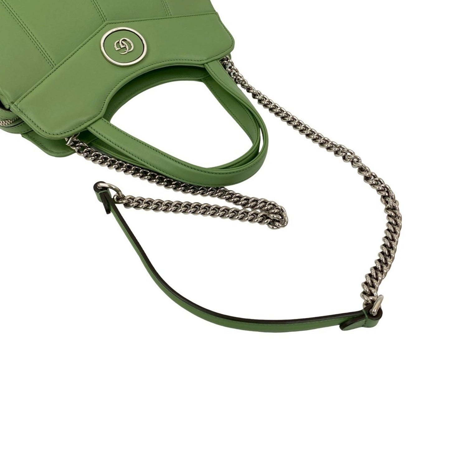 Gucci Green Leather Handbag Shoulder Bag