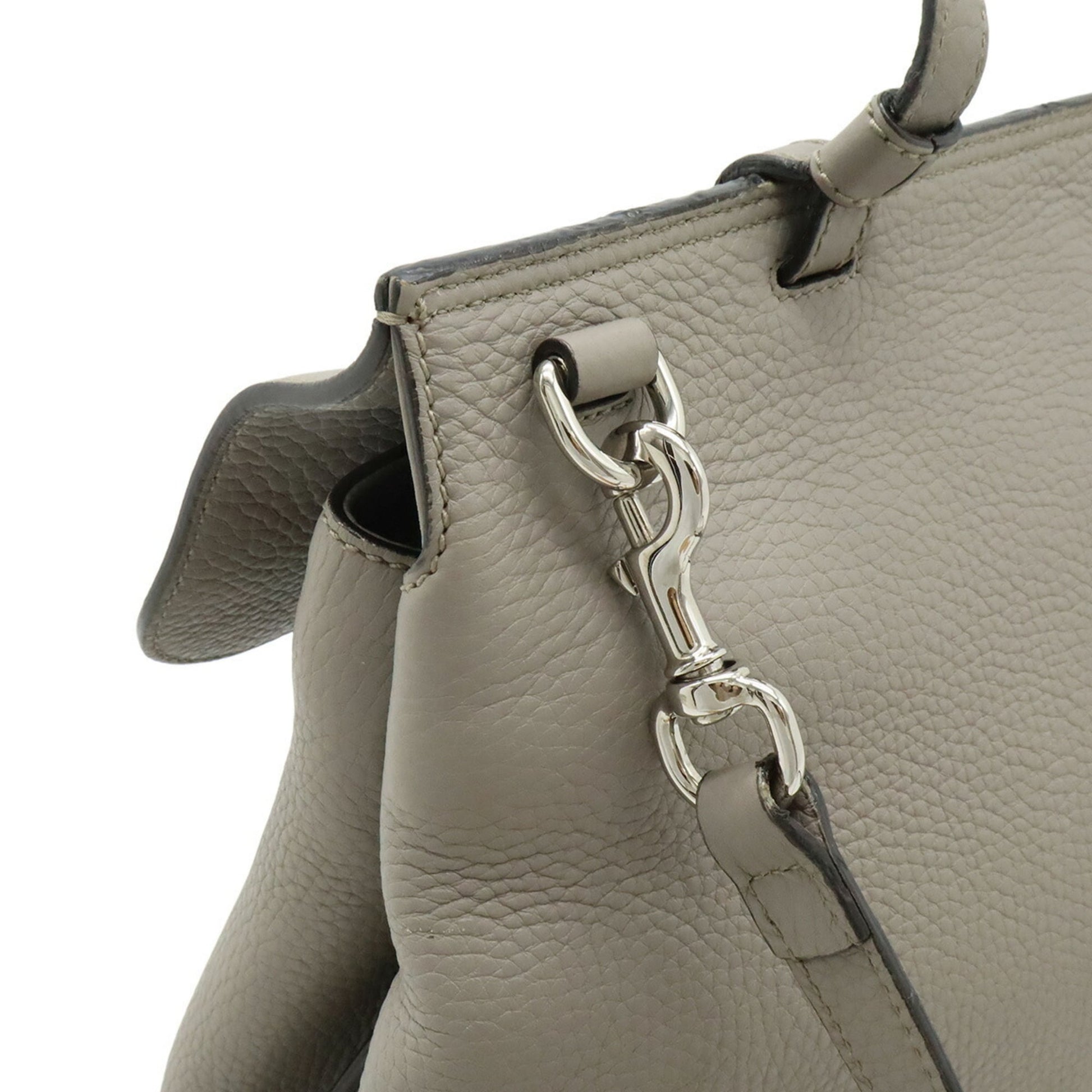 Gucci Gray Bamboo Leather Handbag Shoulder Bag