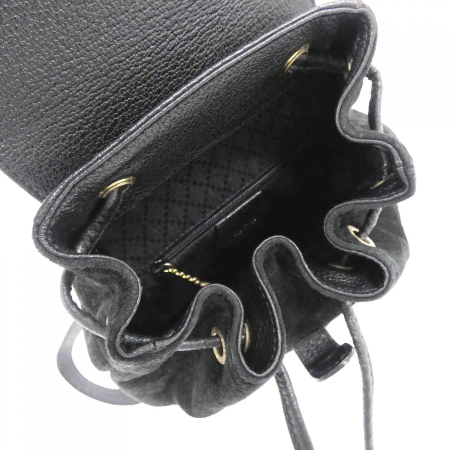 Gucci Black Suede Leather Backpack