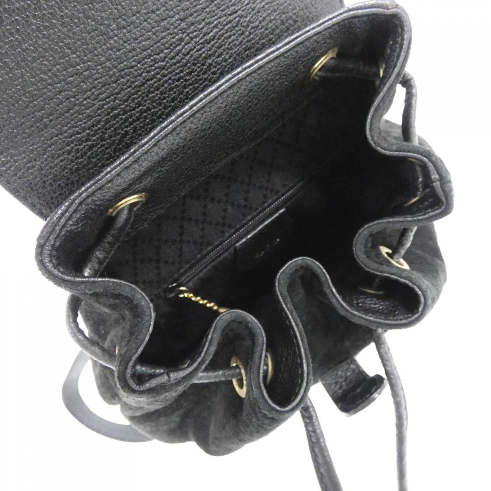 Gucci Black Suede Leather Backpack