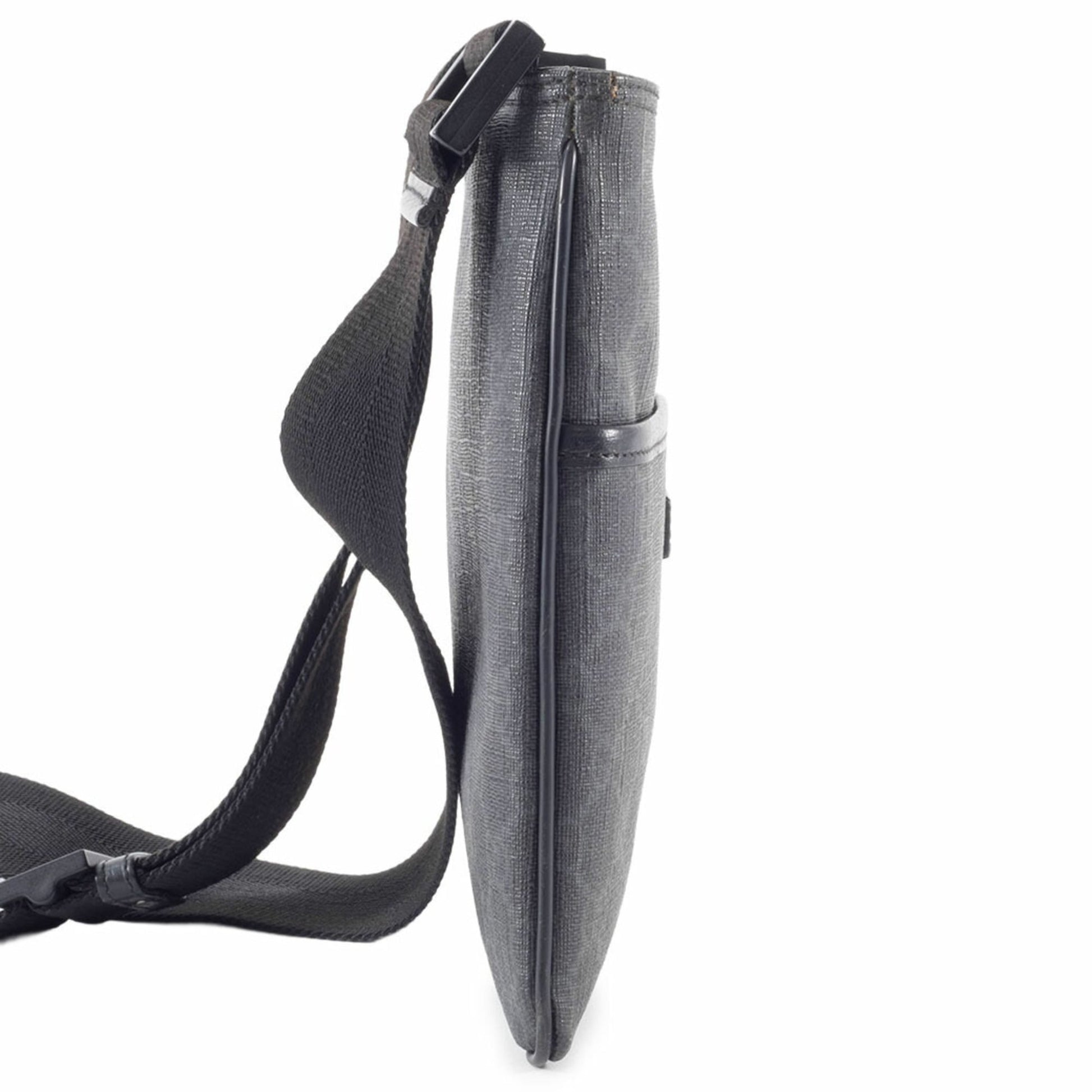 Gucci Gray Gg Supreme Leather Shoulder Bag