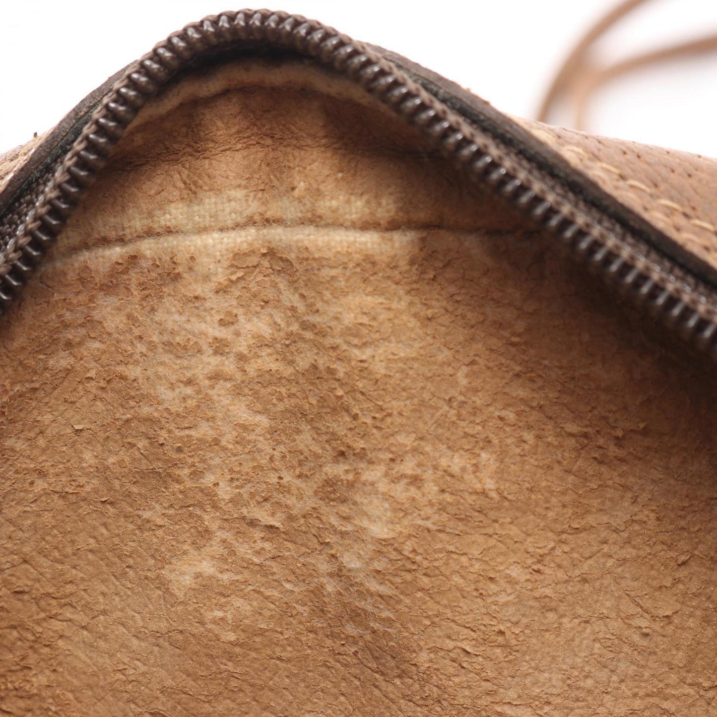 Gucci Beige Brown Coated Canvas Leather Shoulder Bag