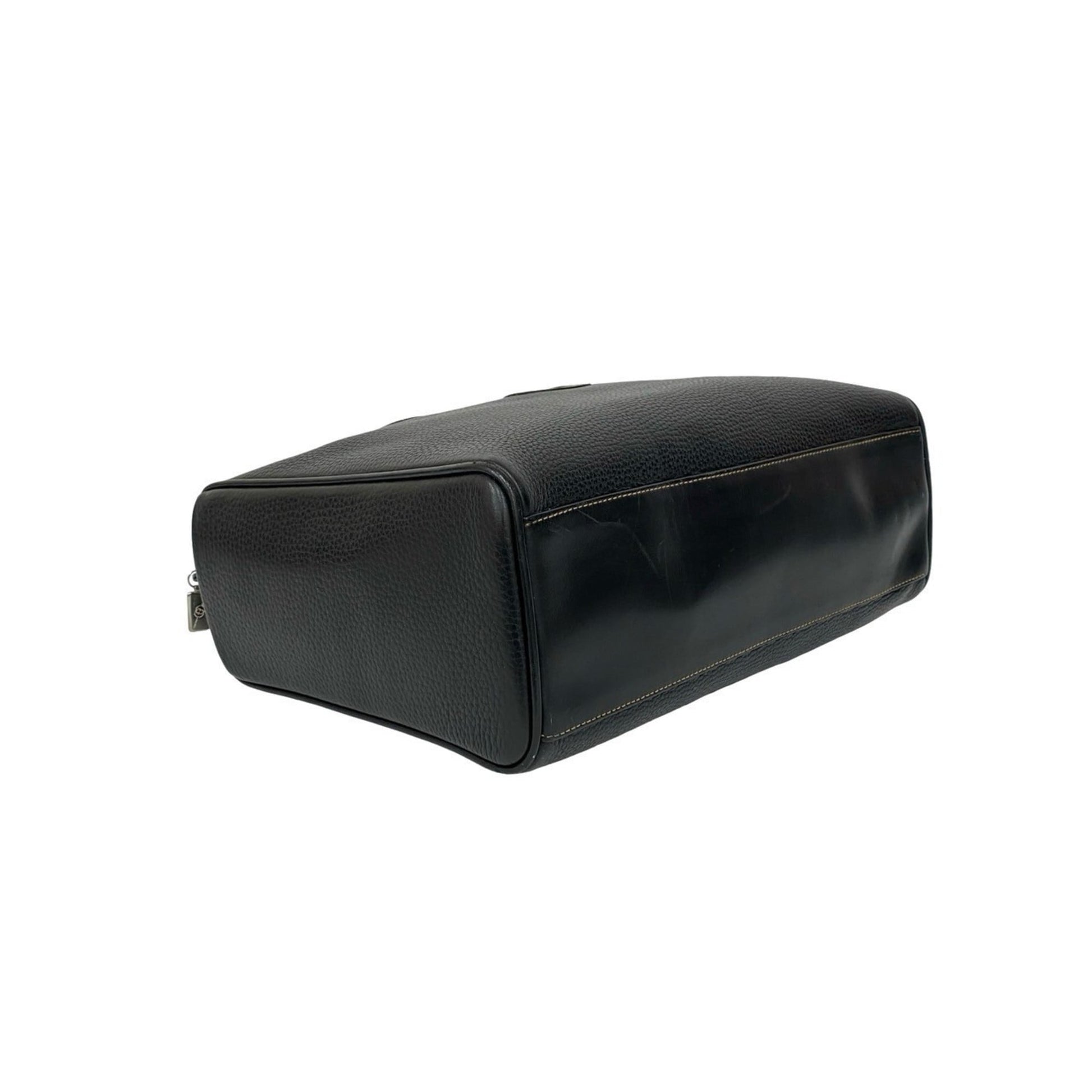 Gucci Black Leather Boston Bag Handbag