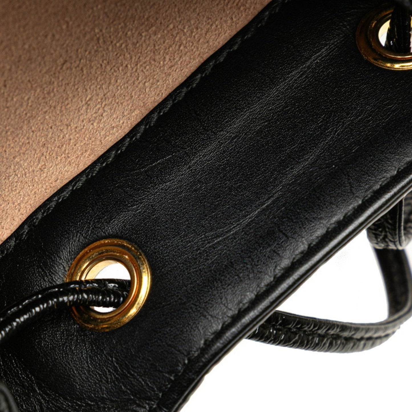 Gucci Black Red Color Suede Leather Shoulder Bag