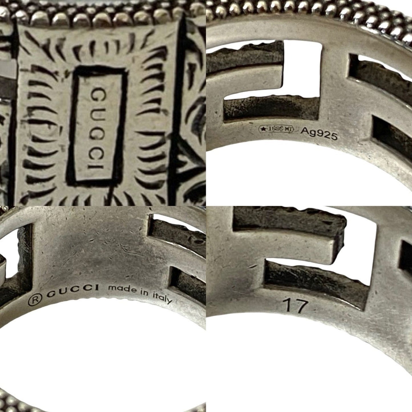 Gucci Silver Silver 925 Band Ring
