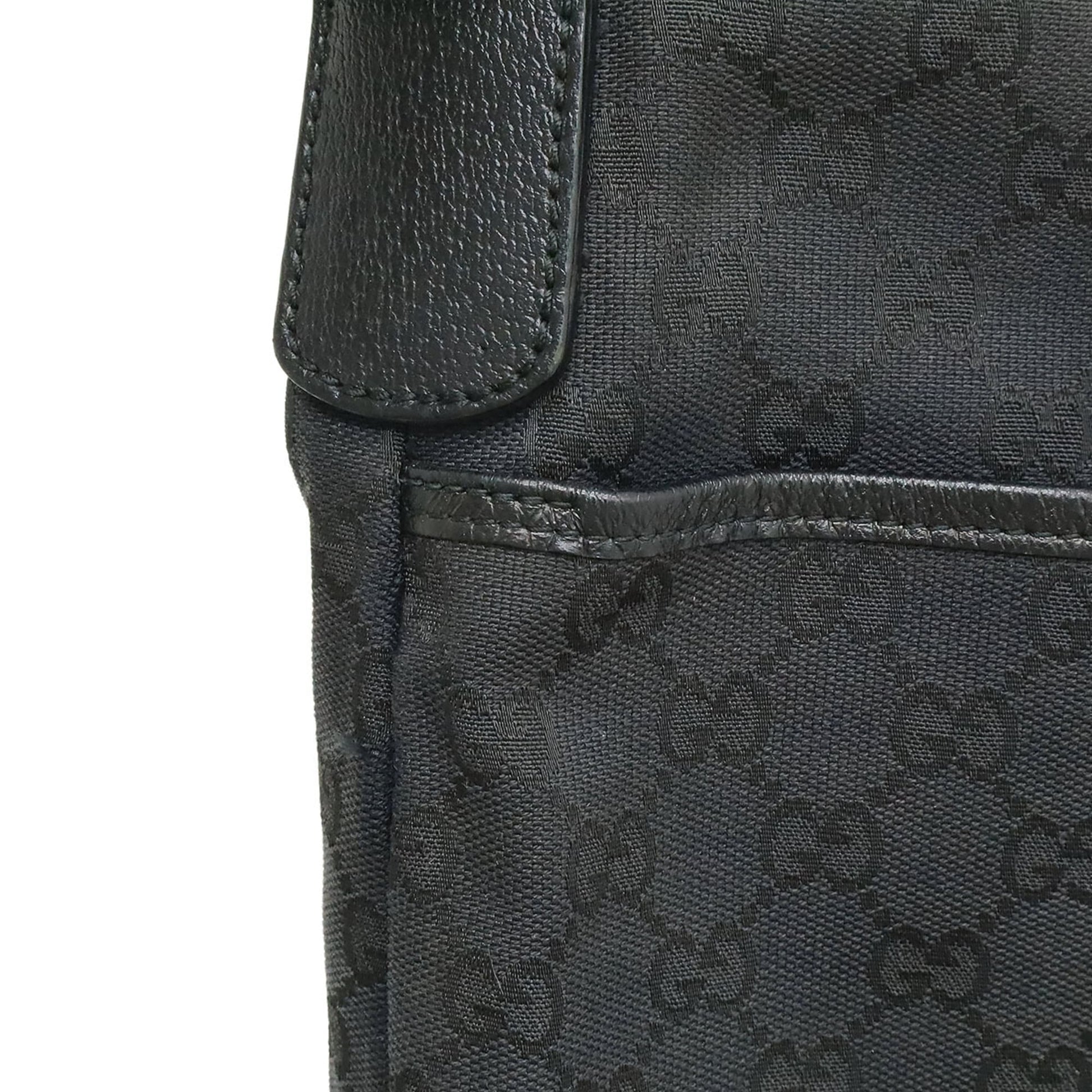 Gucci Black Green Red Color Gg Canvas Shoulder Bag