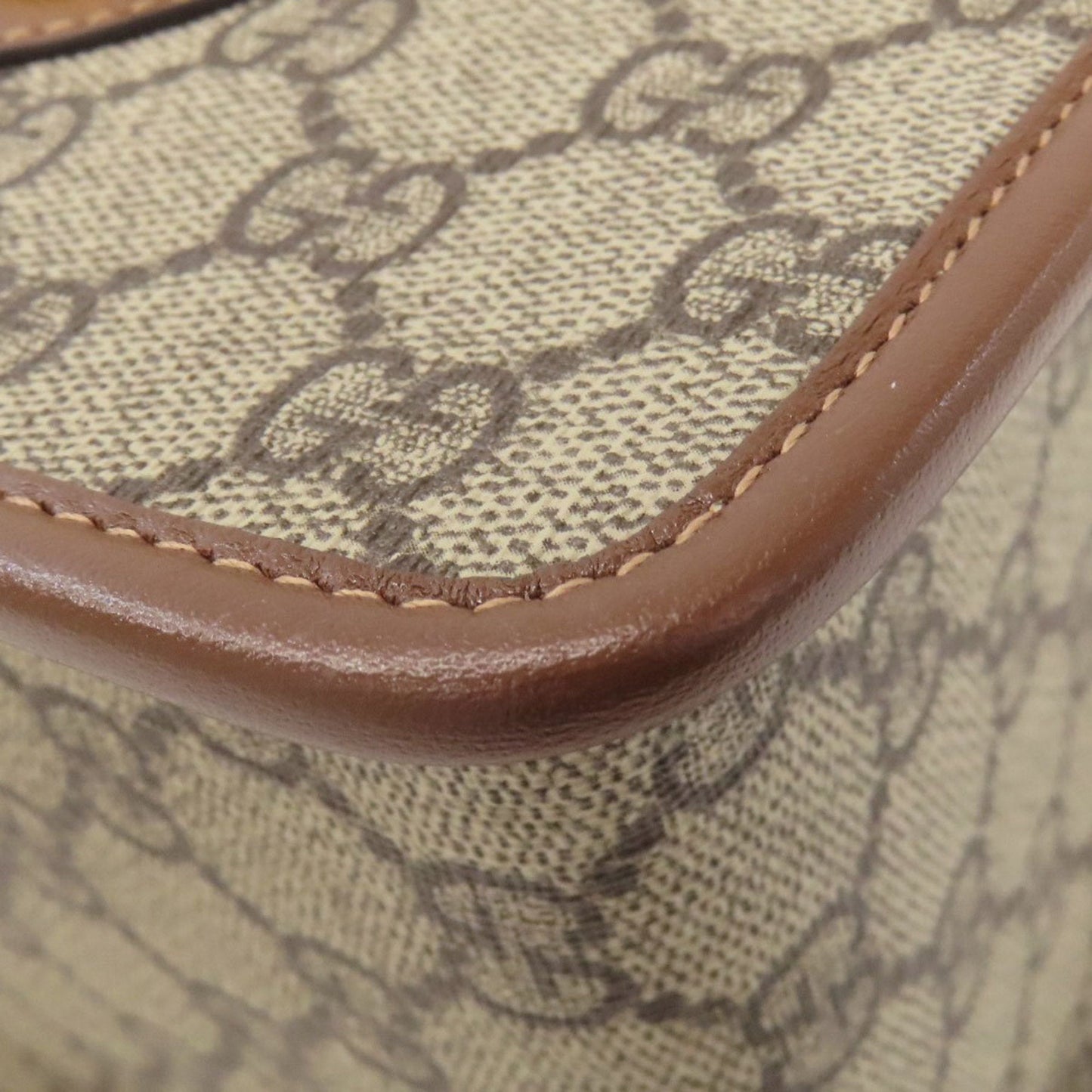 Gucci Brown Pvc Leather Handbag