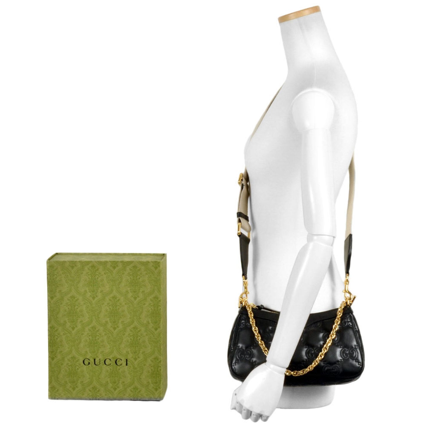 Gucci Black Leather Shoulder Bag