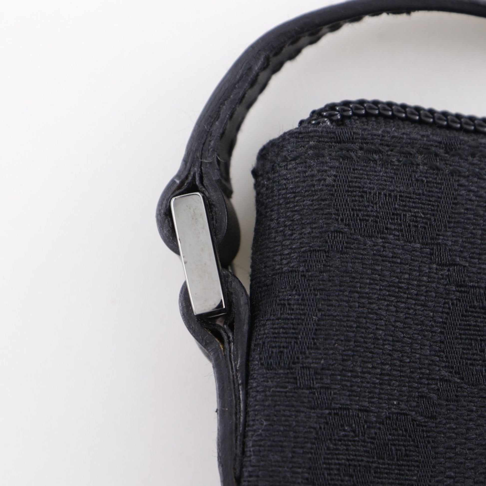 Gucci Black Gg Canvas Handbag