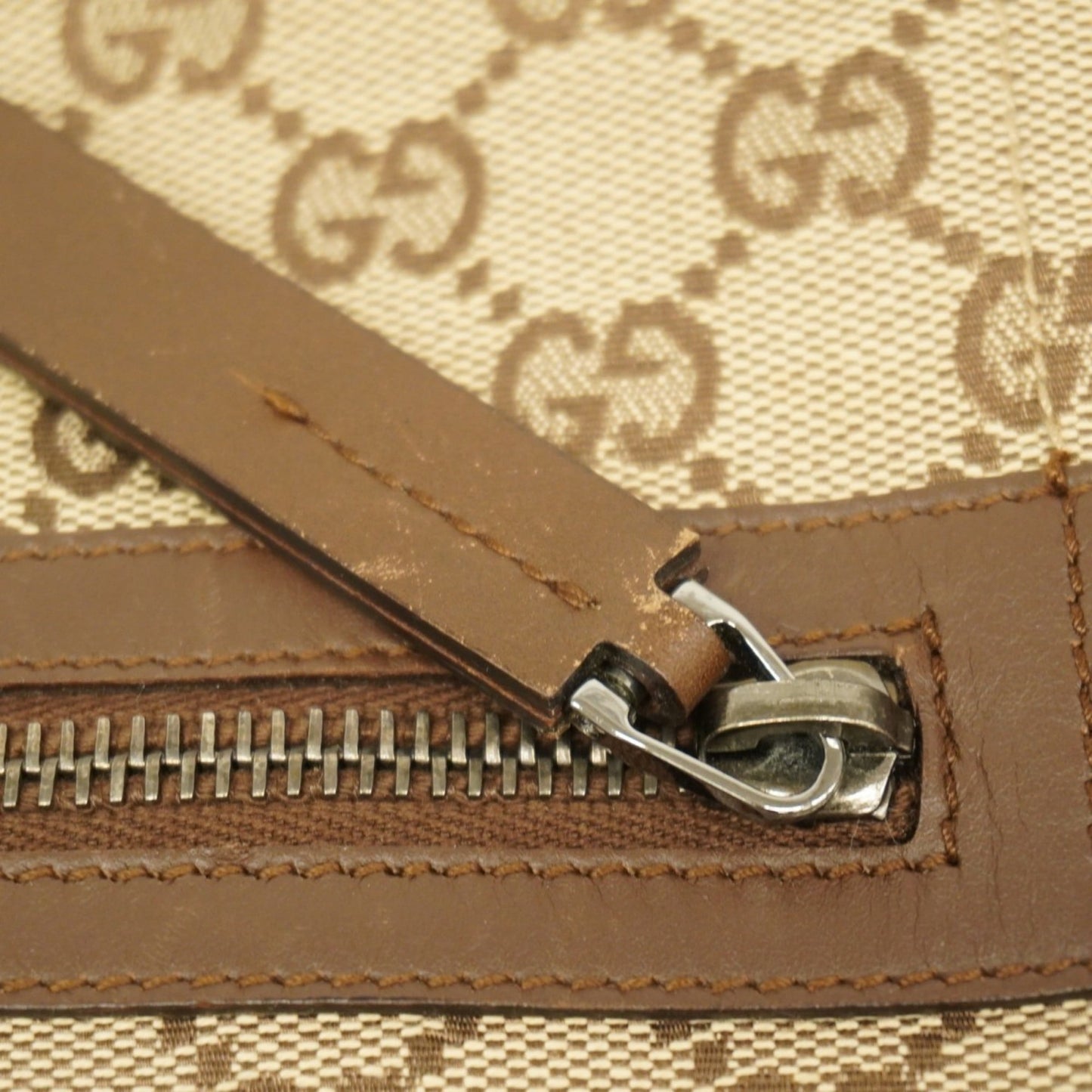 Gucci Brown Canvas Shoulder Bag