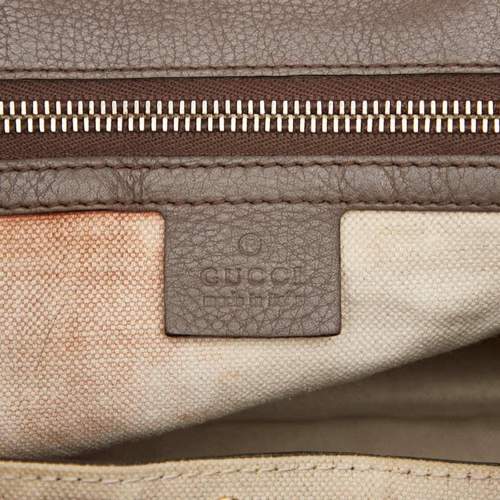 Gucci Brown Leather Handbag Shoulder Bag