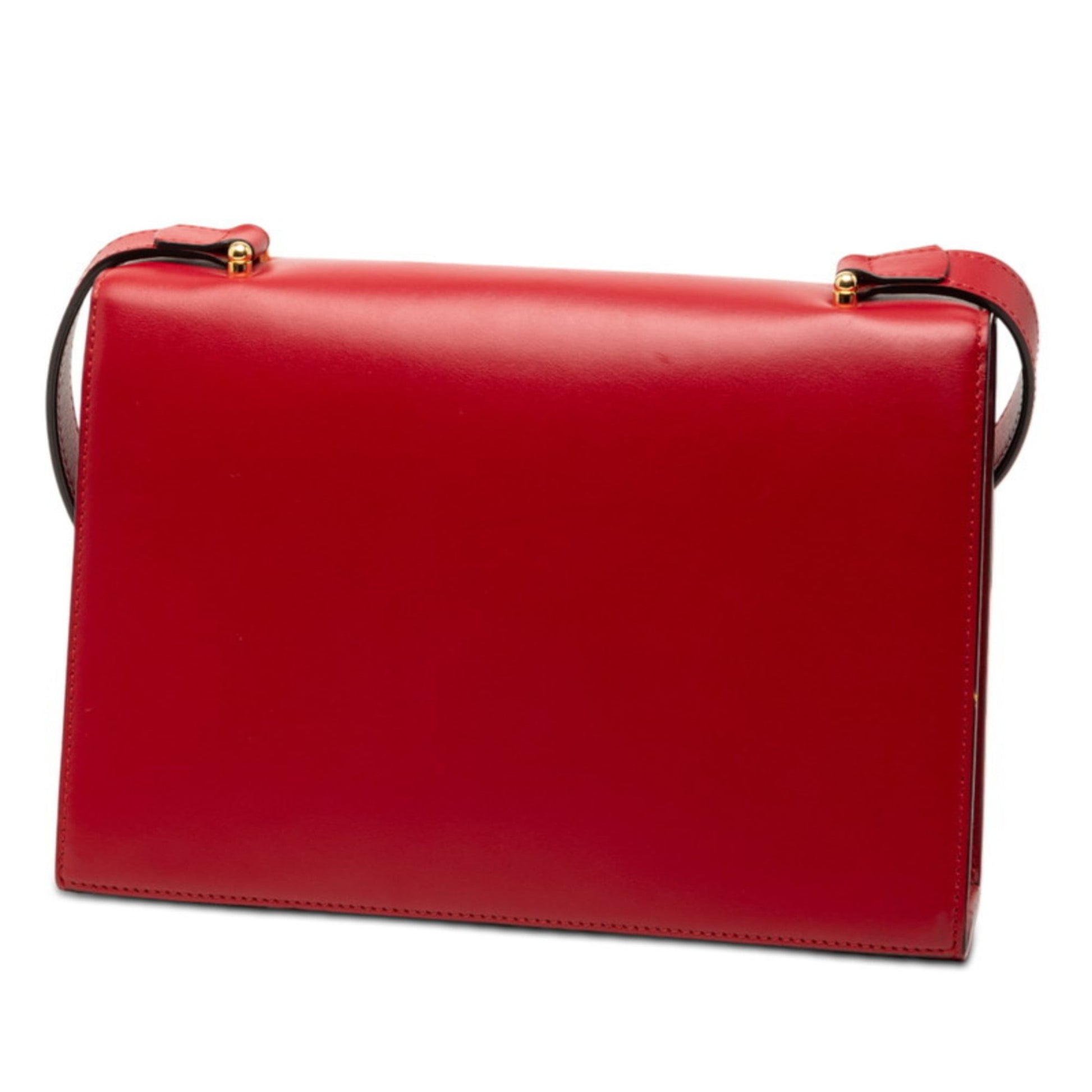 Gucci Red Color Leather Shoulder Bag