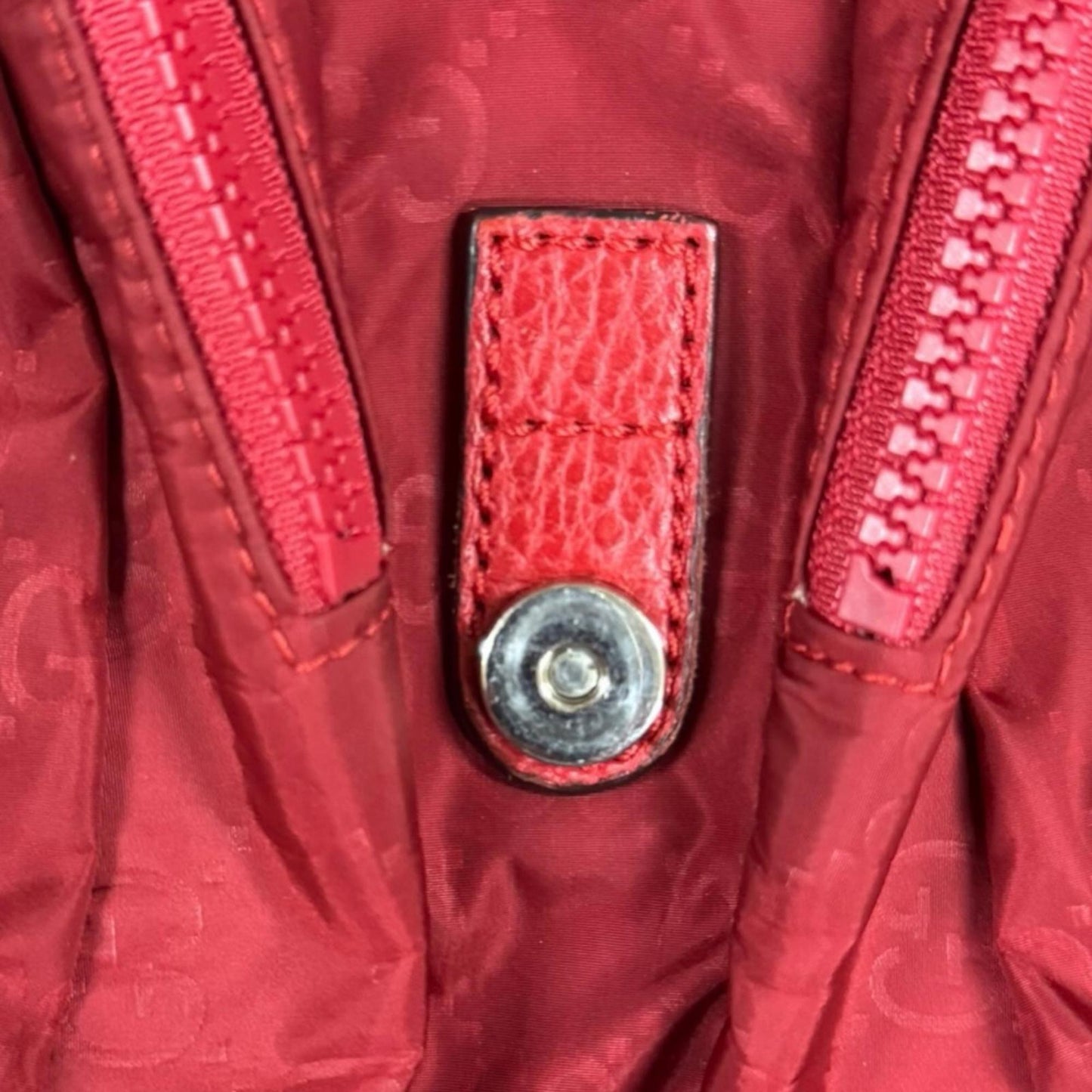 Gucci Red Color Nylon Backpack