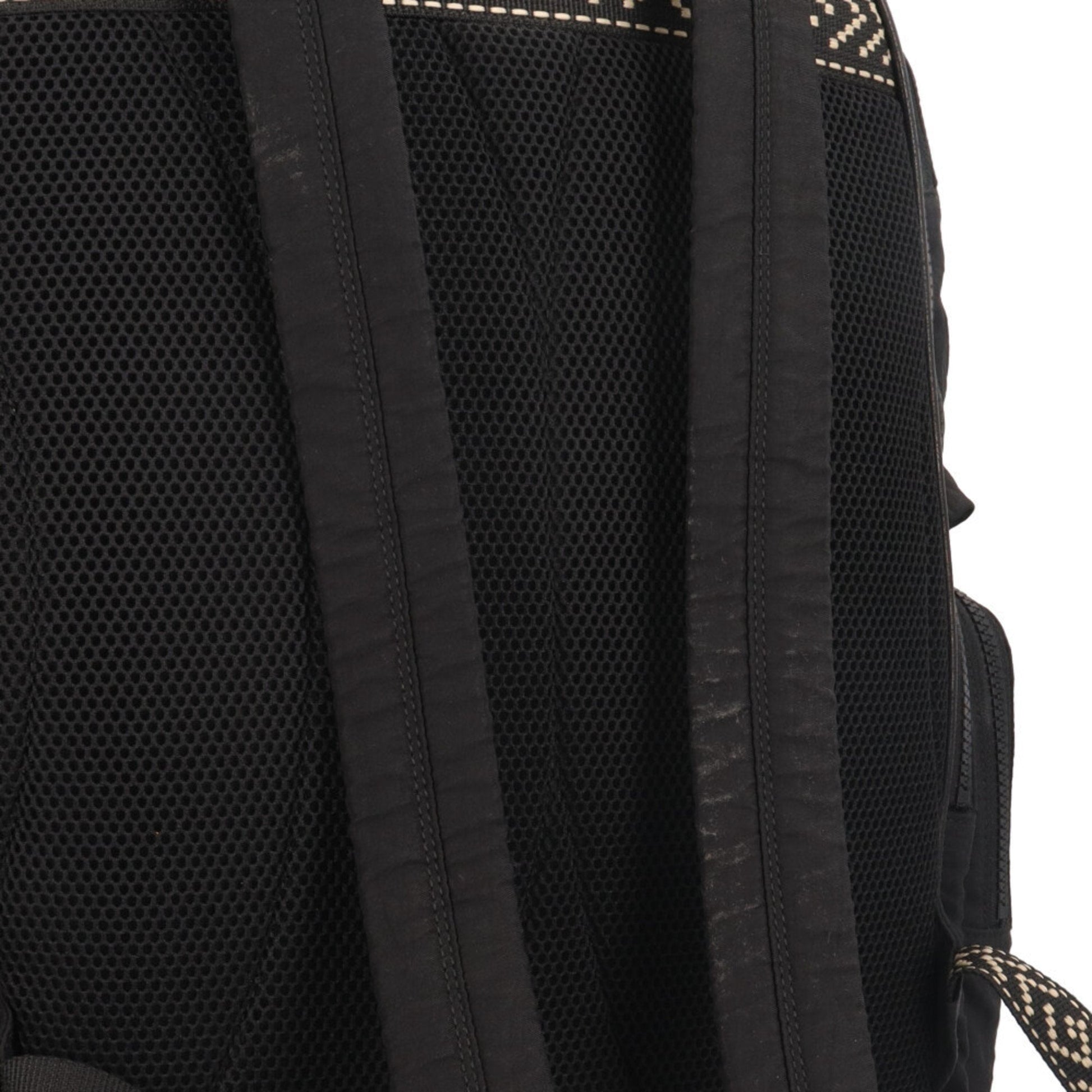 Gucci Black Multi-Color Nylon Backpack