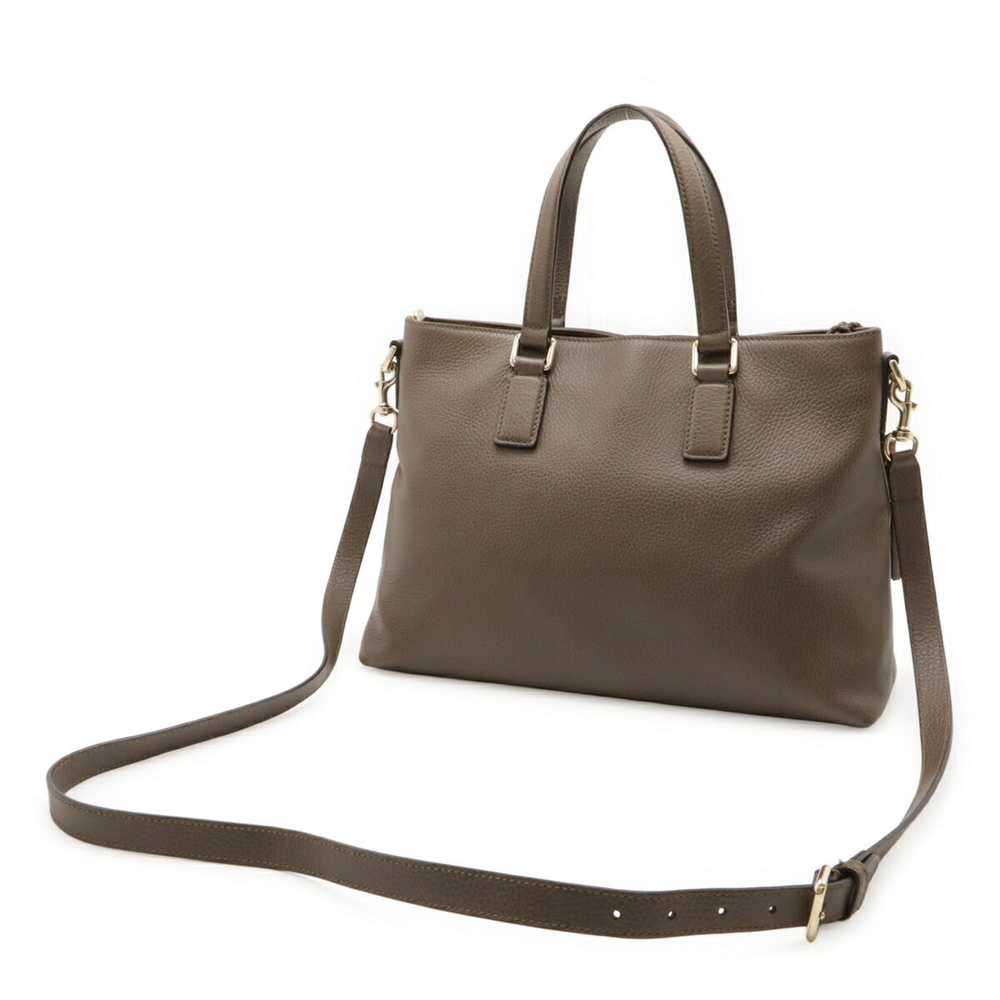 Gucci Brown Cocoa Leather Shoulder Bag Tote Bag