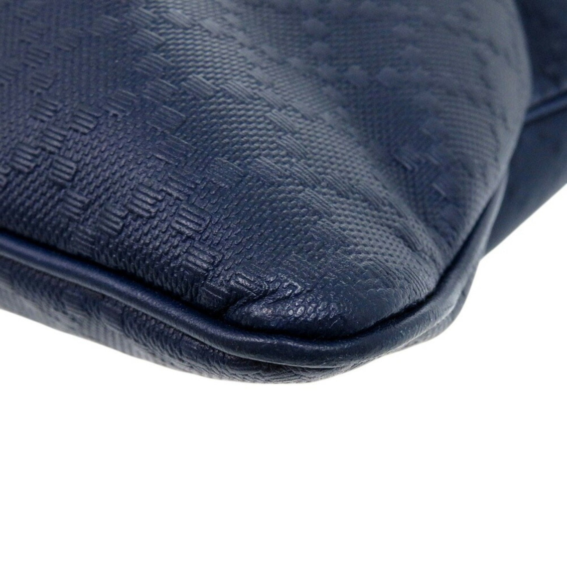 Gucci Navy Leather Shoulder Bag