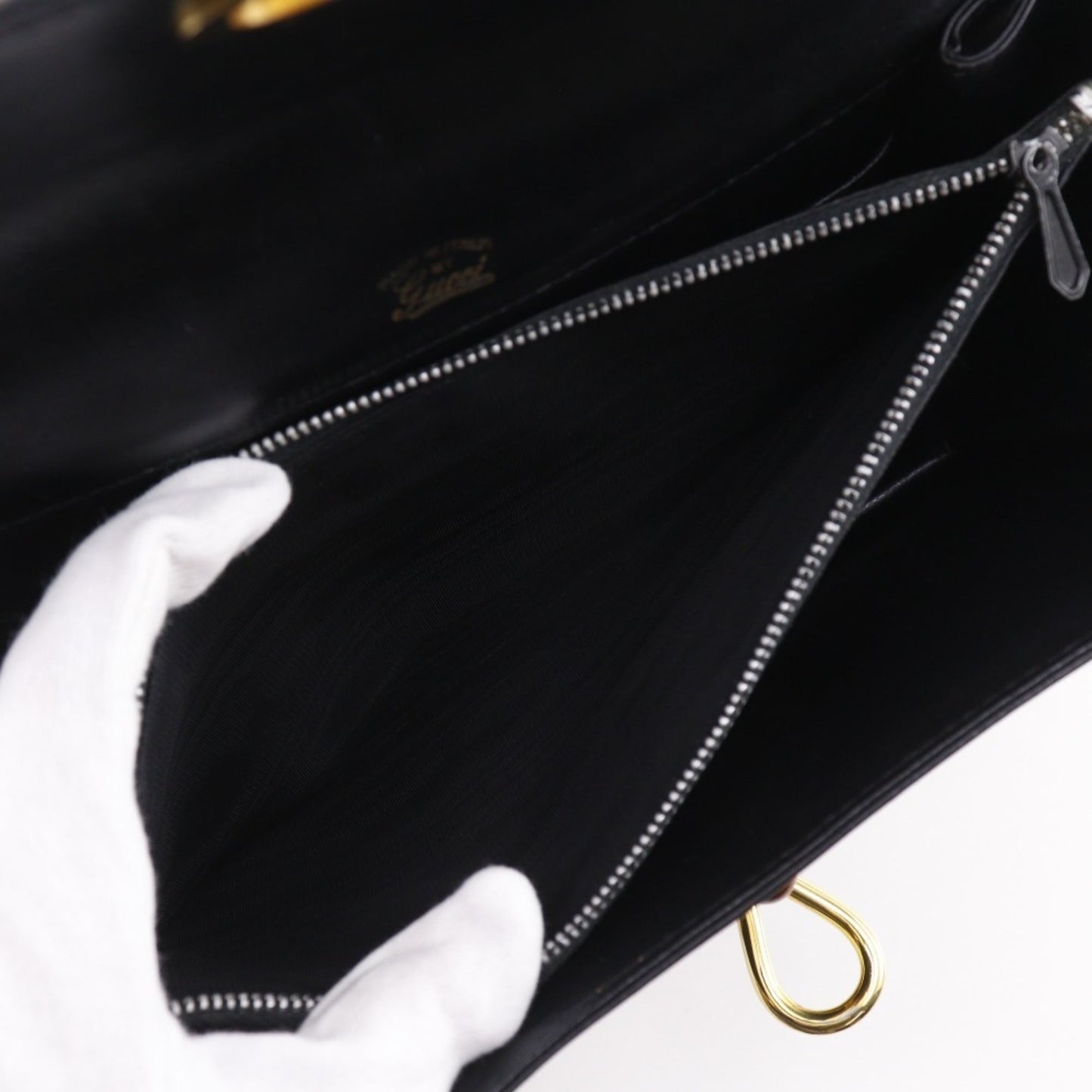 Gucci Black Leather Shoulder Bag
