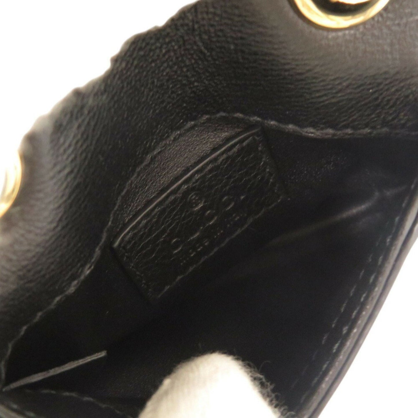 Gucci Black Leather Pouch Shoulder Bag