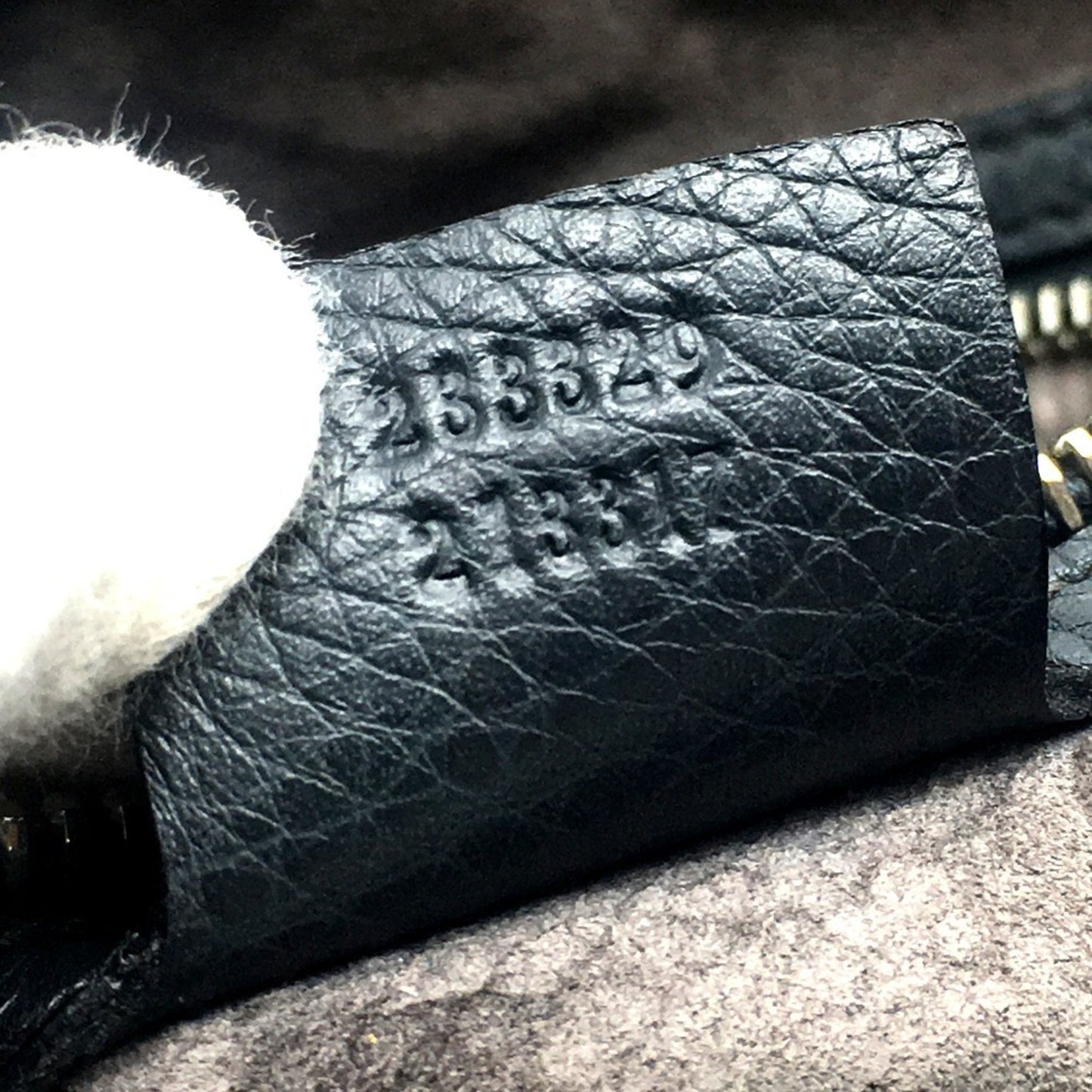 Gucci Dark Gray Leather Shoulder Bag