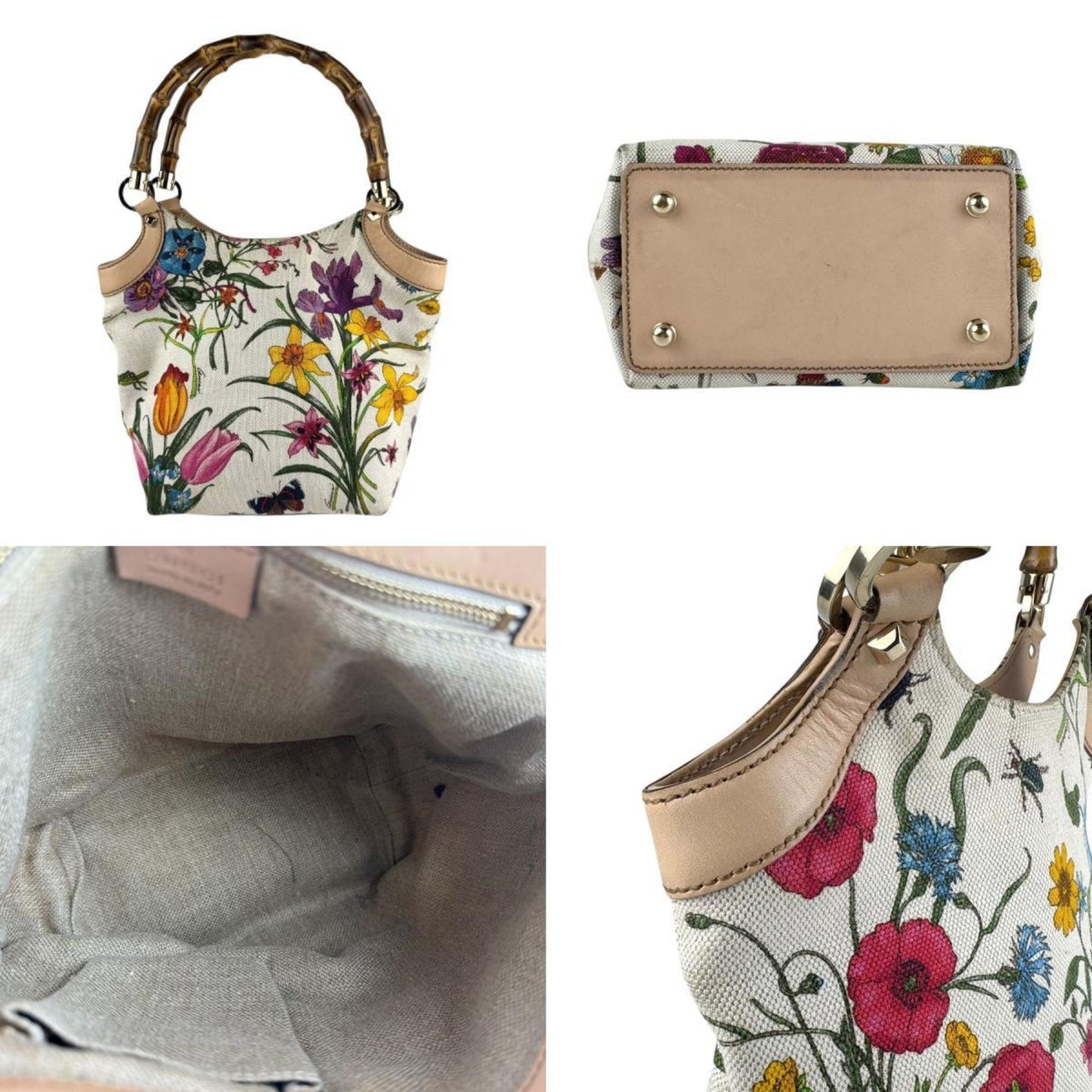 Gucci Multi-Color Canvas Handbag