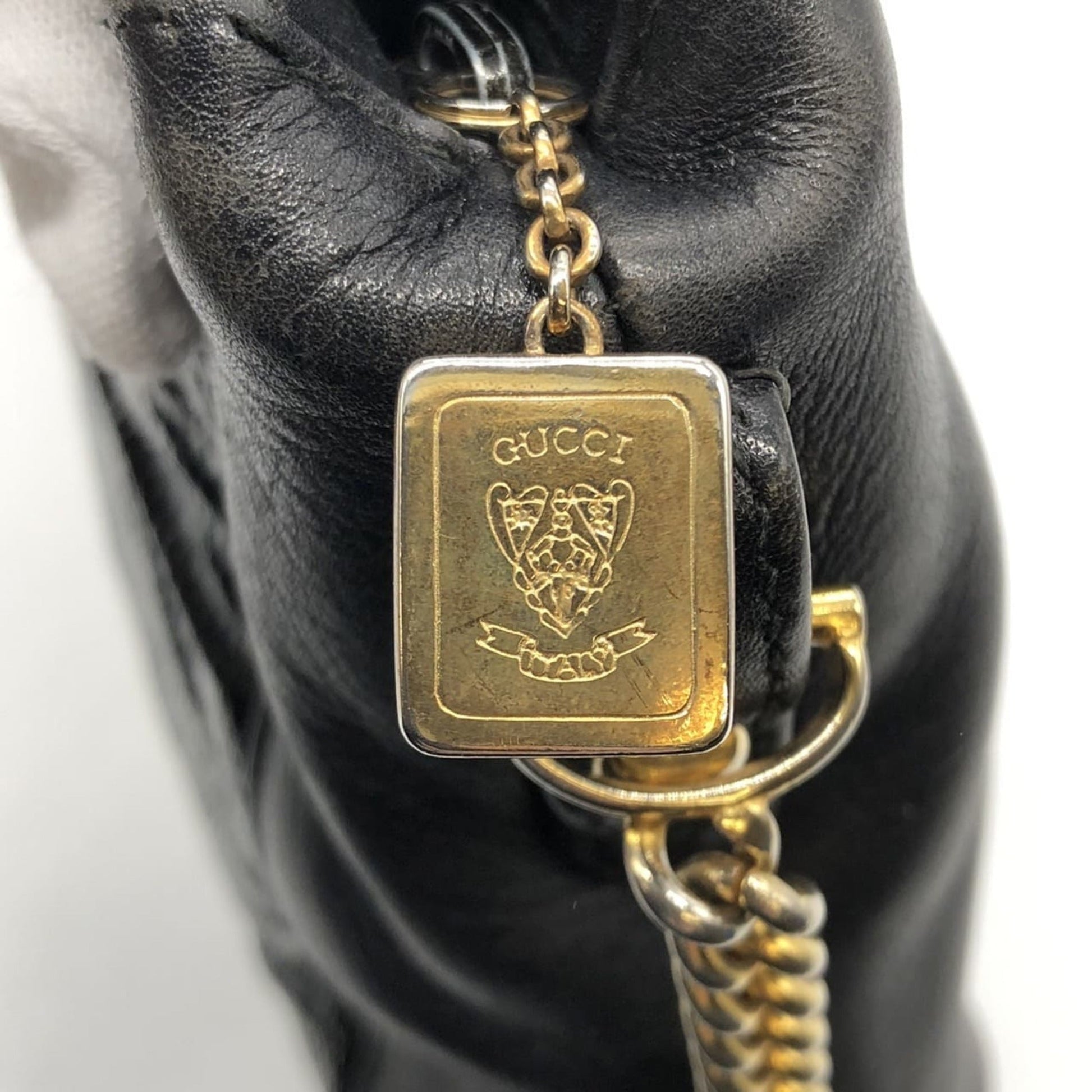 Gucci Black Leather Shoulder Bag