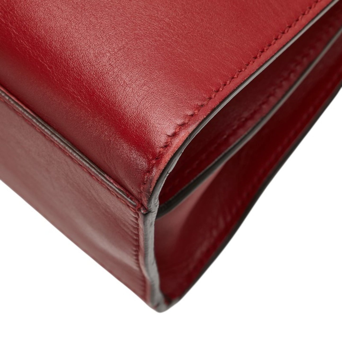 Gucci Red Color Leather Handbag Shoulder Bag
