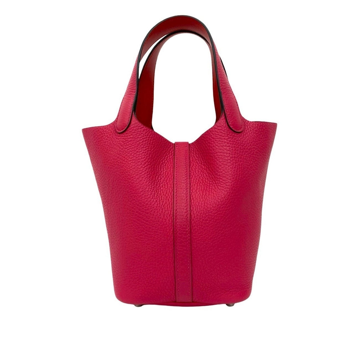 Hermes Taurillon Clemence Handbag Tote Bag Leather Pink